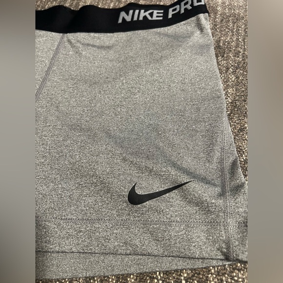 Nike Pro Dri Fit 3" Compression Training Shorts in Gray - Picture 2 of 10